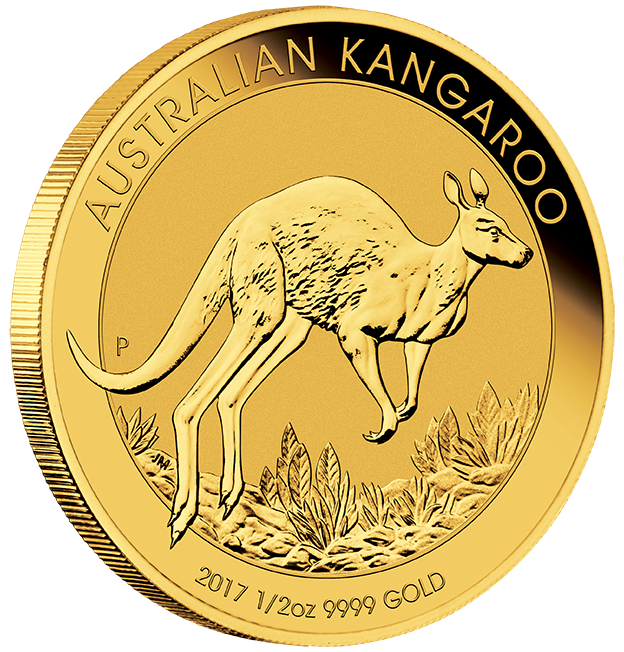 1/2oz Gold Nugget / Kangaroo