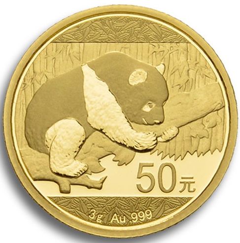3g Gold China Panda